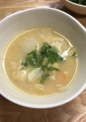 大根 ・にんじん・あげのみそ汁-レシピのメイン写真