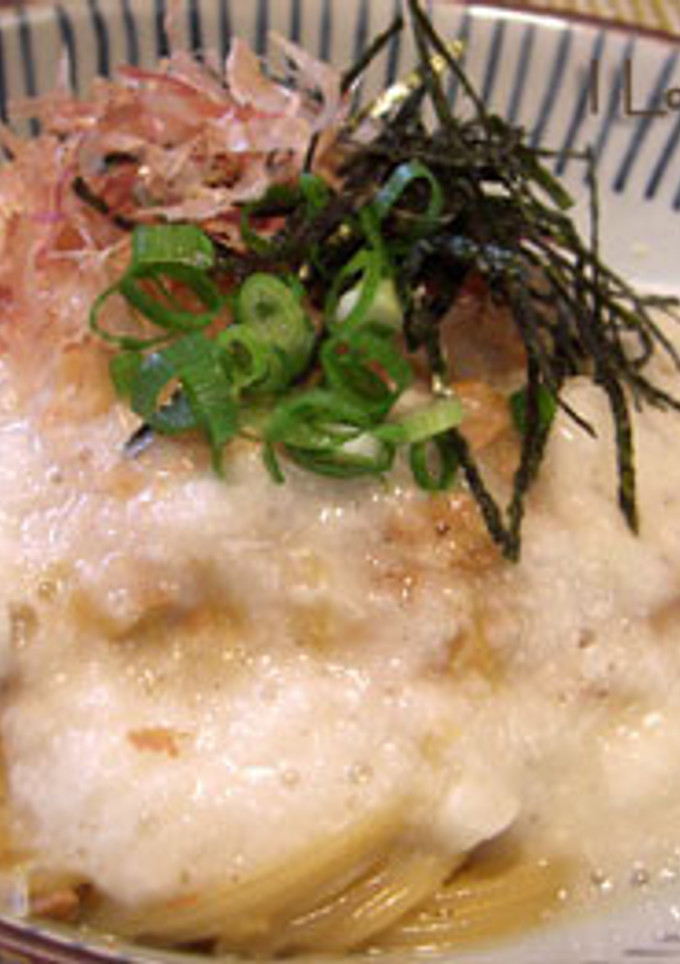 納豆と長いものとろとろスパゲッティー-レシピのメイン写真