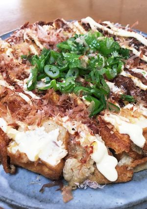 厚揚げで満腹！長芋ふわふわ明太焼き。-レシピのメイン写真