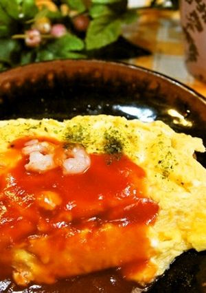冷凍ピラフdeカフェの様な半熟オムピラフ-レシピのメイン写真
