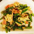 アスパラベーコン&炒り卵◎