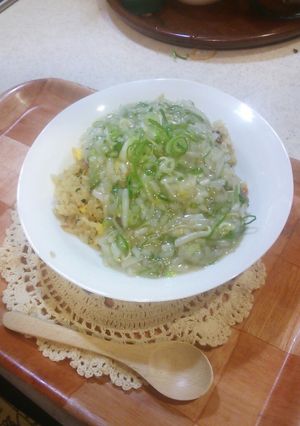 もやしとネギ中華あんかけチャーハン♪♪-レシピのメイン写真
