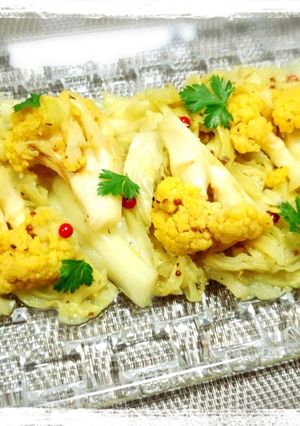 キャベツとカリフラワーのカレーマリネ-レシピのメイン写真