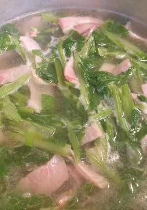 セロリとベーコンのスープ-レシピのメイン写真