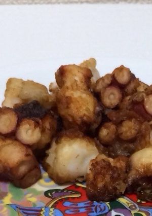洗い物少なく☆フライパンでたこゲソ唐揚げ-レシピのメイン写真