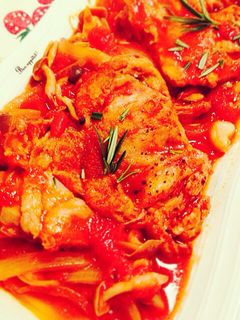 鶏モモ肉のトマト煮込み☆お手軽!手早い!-レシピのメイン写真