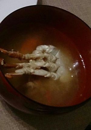 ぴよちゃんのワタリガニのお味噌汁-レシピのメイン写真