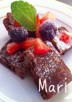 卵＆バター不使用‼濃厚♡お豆腐ブラウニー-レシピのメイン写真