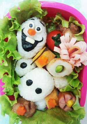 キャラ弁♬アナ雪☆オラフ☆-レシピのメイン写真