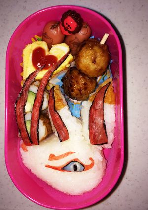 妖怪ウォッチ キュウビ キャラ弁 簡単♪-レシピのメイン写真