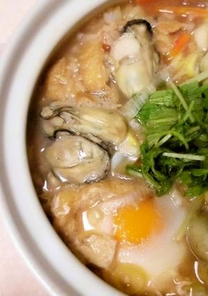牡蠣の玄米雑炊-レシピのメイン写真
