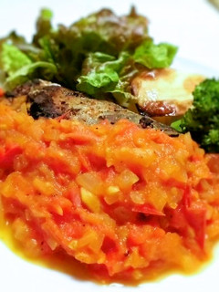 鯖のグリルトマトソース添え-レシピのメイン写真