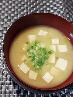 豆腐と長葱の味噌汁-レシピのメイン写真