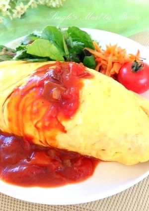昔ながらのオムライス-レシピのメイン写真