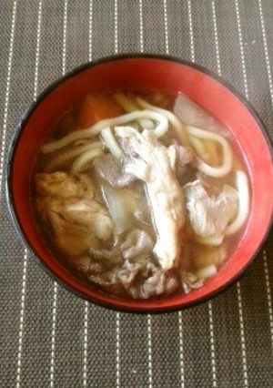 ヒラタケの田舎うどん-レシピのメイン写真