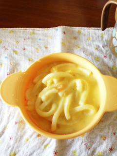 離乳食 コーンクリームうどん-レシピのメイン写真