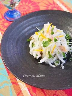 柚子香る大根と蟹缶の和え物-レシピのメイン写真