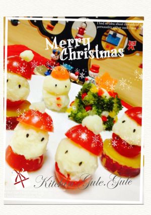 クリスマスに。ミニトマトで♪サンタの国-レシピのメイン写真