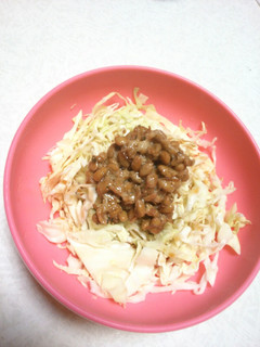 ちりめん山椒納豆キャベツサラダ-レシピのメイン写真