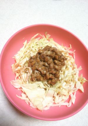 ちりめん山椒納豆キャベツサラダ-レシピのメイン写真