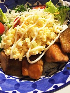 鮭の照り焼き丼-レシピのメイン写真