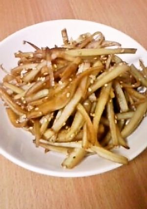 材料1つ☆大根の皮のきんぴら-レシピのメイン写真