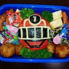 トッキュウジャー☆１号☆キャラ弁☆-レシピのメイン写真