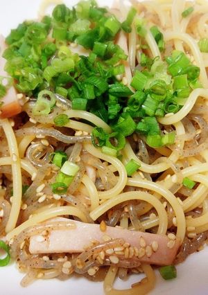 ヘルシーぽん酢パスタ-レシピのメイン写真