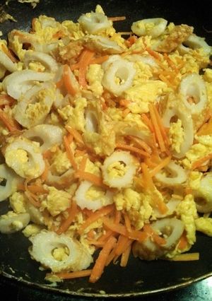 にんじんとちくわの玉子炒め-レシピのメイン写真