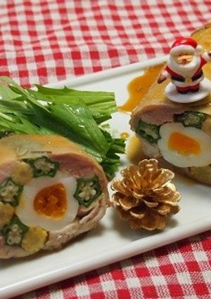 簡単！甘辛ガーリック❤ハーブロールチキン-レシピのメイン写真