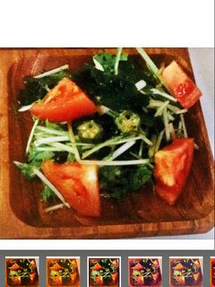 水菜と海苔の佃煮で簡単絶品サラダ-レシピのメイン写真