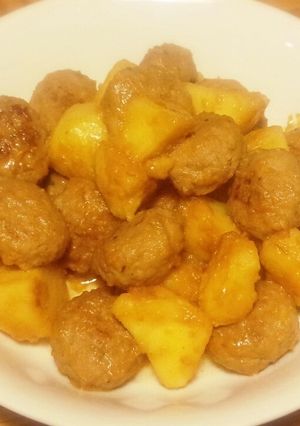 つくねとジャガイモの味噌バター煮-レシピのメイン写真