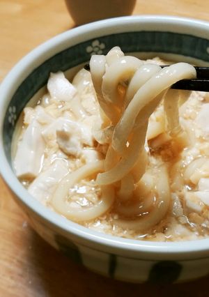 豆腐入り煮込みうどん☆卵あんかけ-レシピのメイン写真