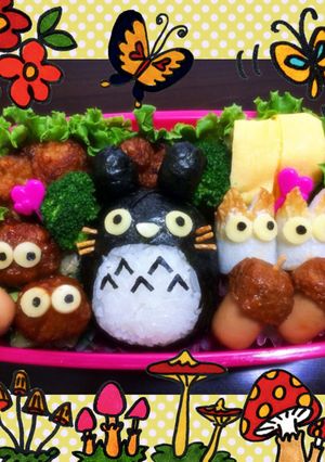 キャラ弁♡トトロとその仲間たち♪ジブリ-レシピのメイン写真