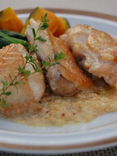 チキンソテー♪粒マスタードソース-レシピのメイン写真