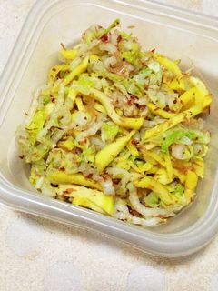 簡単!白菜と沢庵のおかか和え-レシピのメイン写真