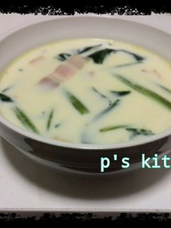 牛乳大量消費!ほうれん草のミルクスープ-レシピのメイン写真