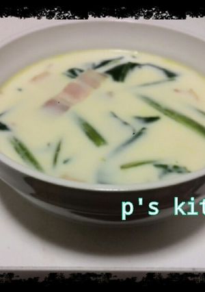 牛乳大量消費！ほうれん草のミルクスープ-レシピのメイン写真