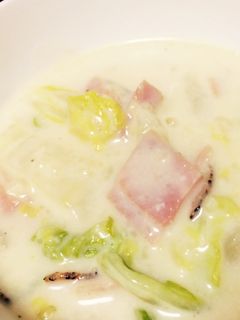 超簡単で温かい♪白菜とハムのクリーム煮☆-レシピのメイン写真
