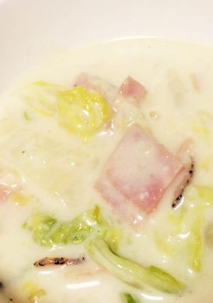 超簡単で温かい♪白菜とハムのクリーム煮☆-レシピのメイン写真