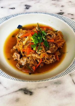 ★切り干し大根豚肉ニンジンの炒め煮-レシピのメイン写真