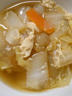 白菜 玉ねぎ 卵の コンソメ醤油煮込み!-レシピのメイン写真