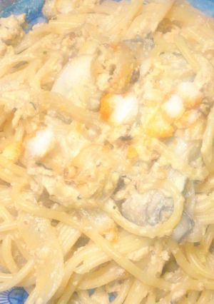 牡蛎と、ウニの、ホワイトパスタ-レシピのメイン写真