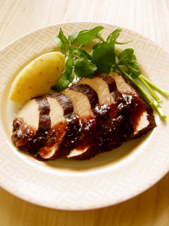 鶏胸の赤ワイン煮込み*クランベリーソース-レシピのメイン写真