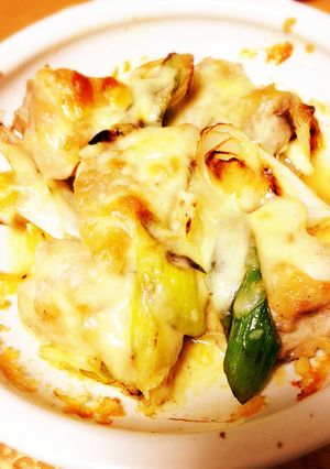 簡単おいしぃ〜☆鶏肉と白ネギのチーズ焼-レシピのメイン写真