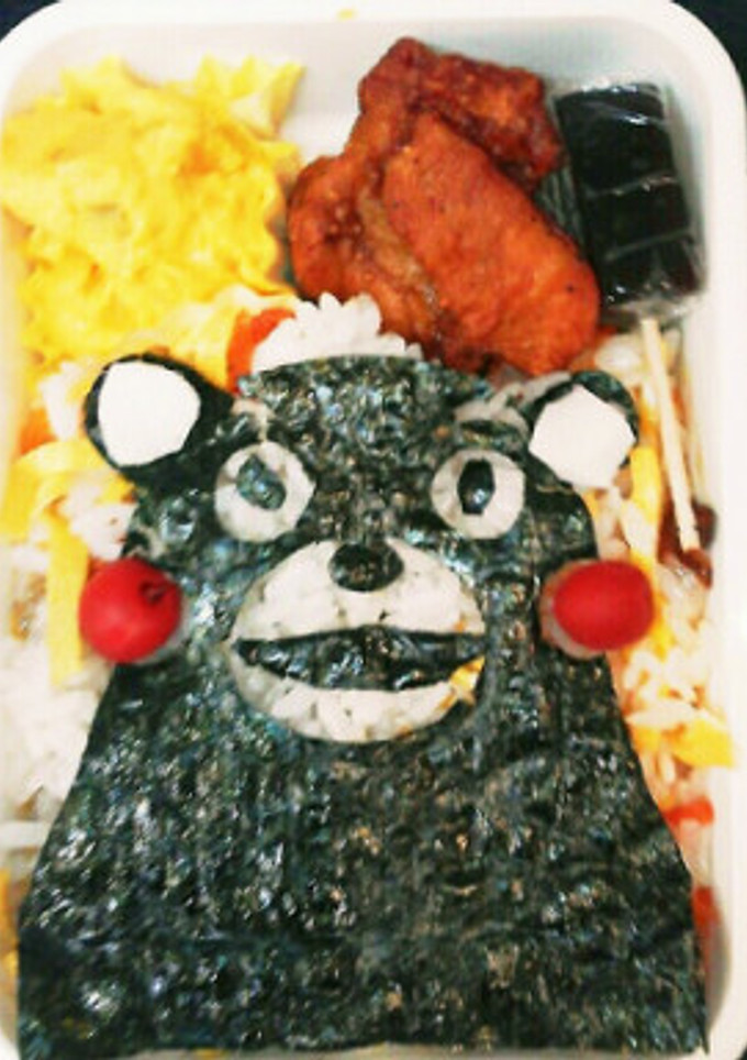 くまモンの海苔切りアート弁当-レシピのメイン写真