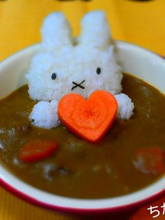 キャラ カレー!ミッフィー (・×・)-レシピのメイン写真