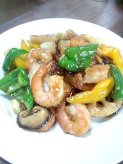 簡単!海老とたっぷり野菜の中華炒め~♪-レシピのメイン写真