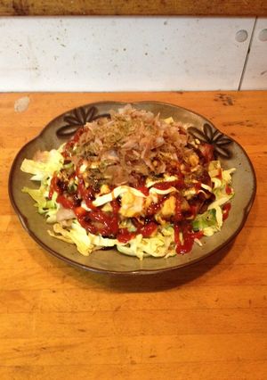 キャベツたっぷり、とん平焼き風サラダ-レシピのメイン写真
