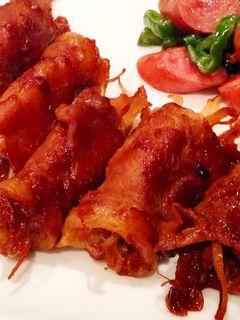 生姜焼き風豚バラのもやし巻き-レシピのメイン写真
